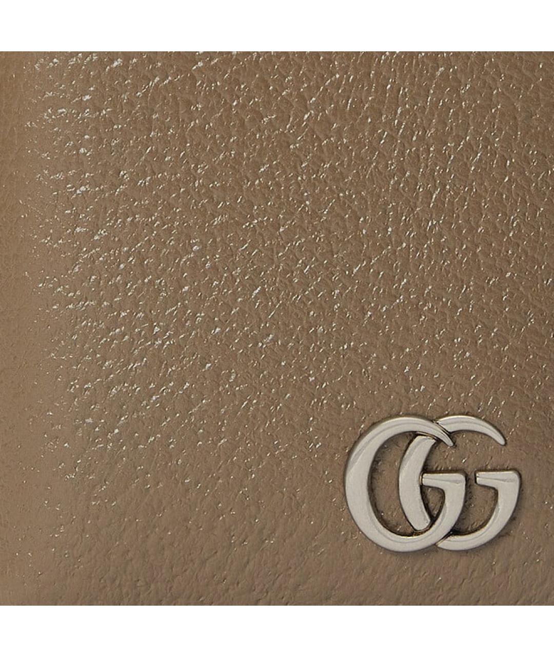 GUCCI Коричневый кожаный кардхолдер, фото 5
