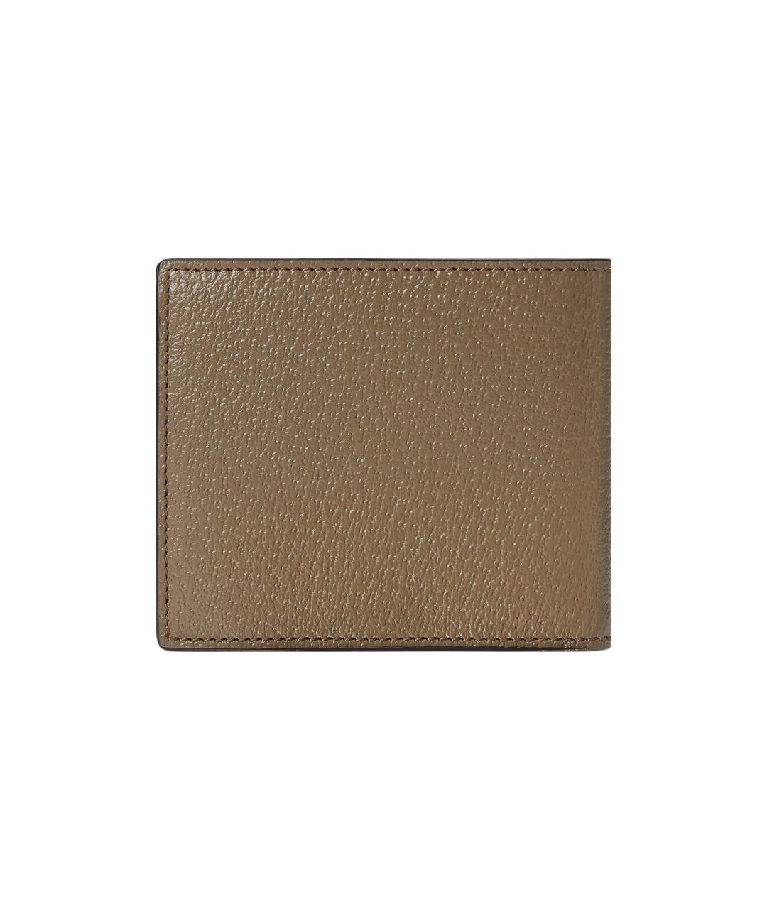 GUCCI Коричневый кожаный кошелек, фото 3