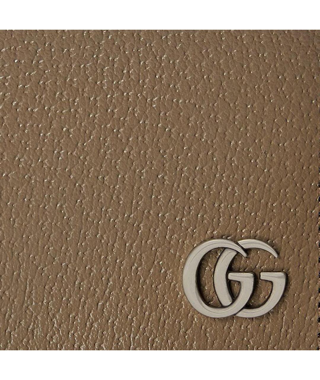 GUCCI Коричневый кожаный кошелек, фото 6