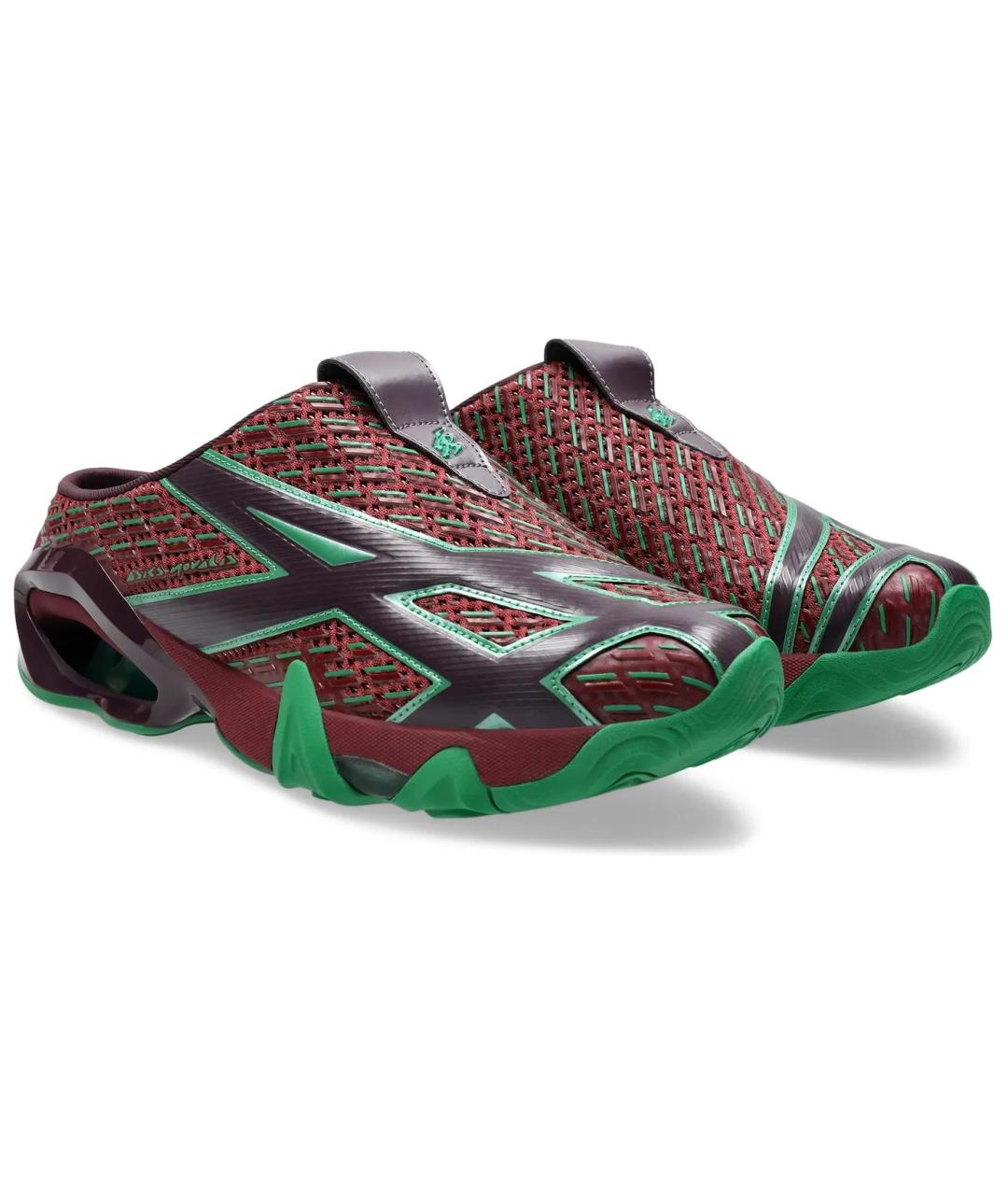 ASICS Бордовые низкие кроссовки / кеды, фото 4