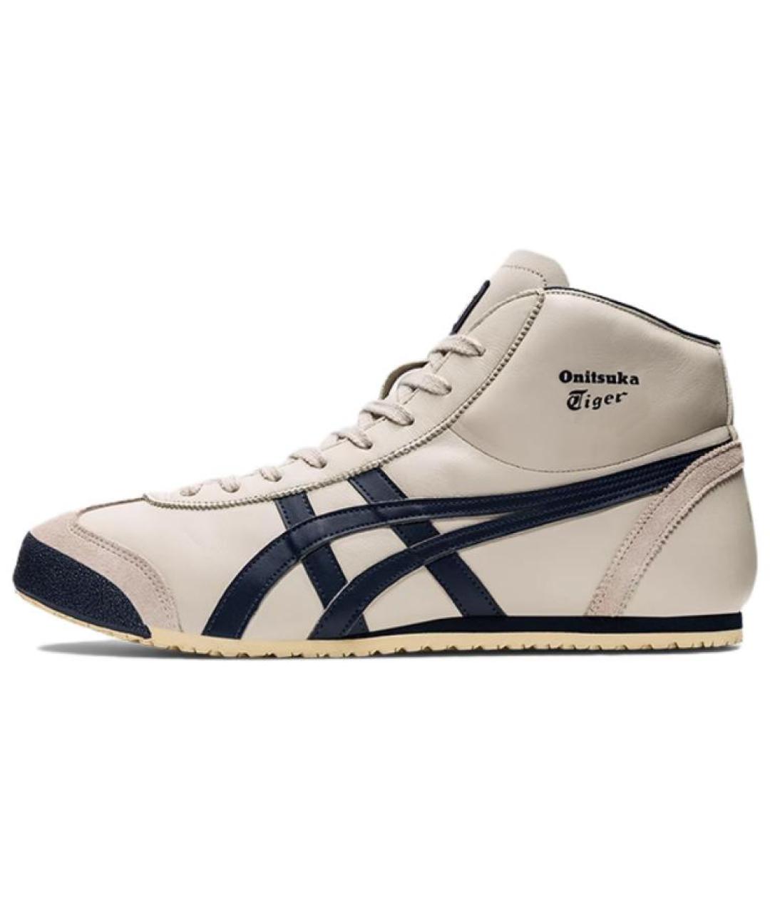 ONITSUKA TIGER Бежевые кожаные кроссовки, фото 2