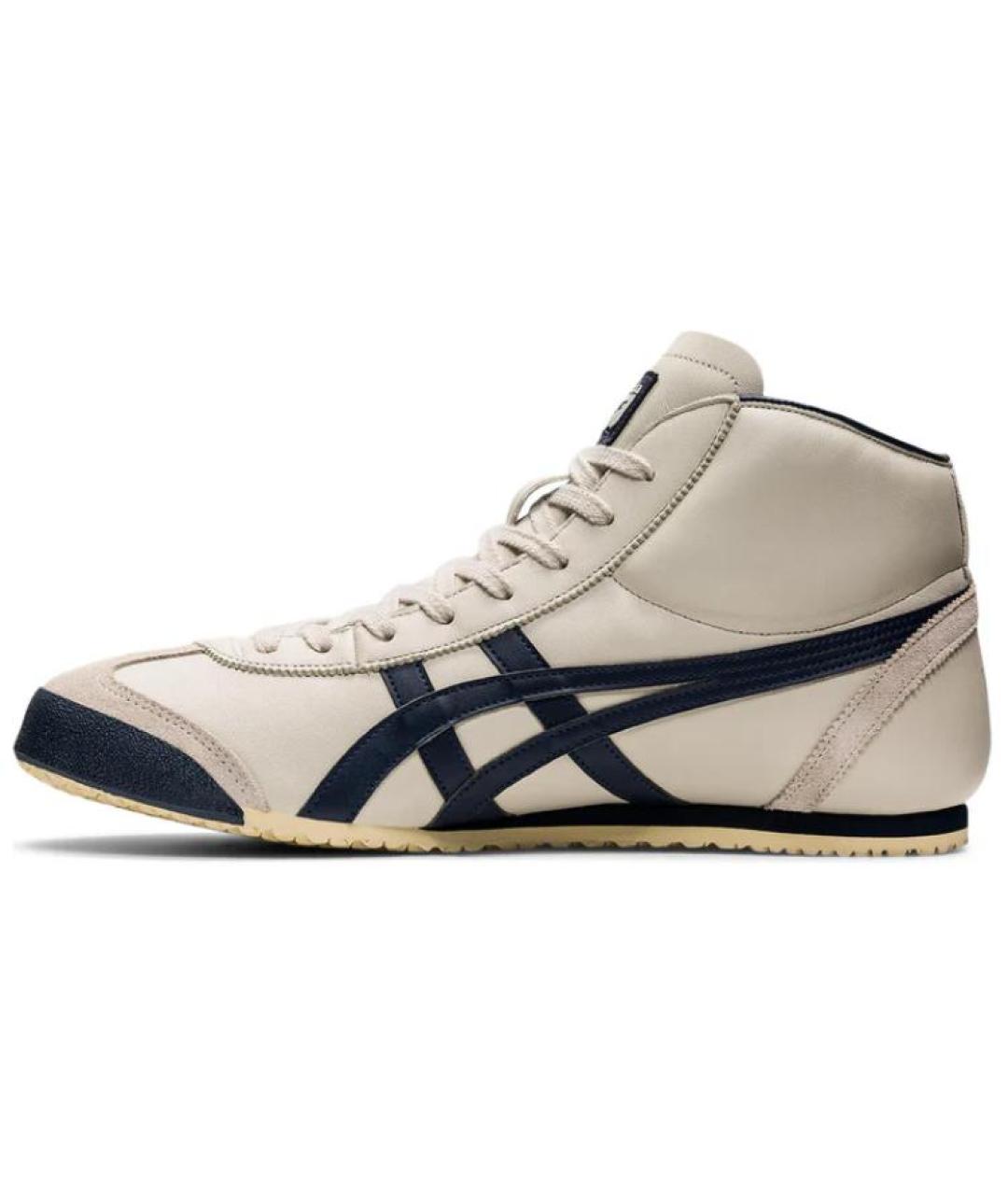 ONITSUKA TIGER Бежевые кожаные кроссовки, фото 3