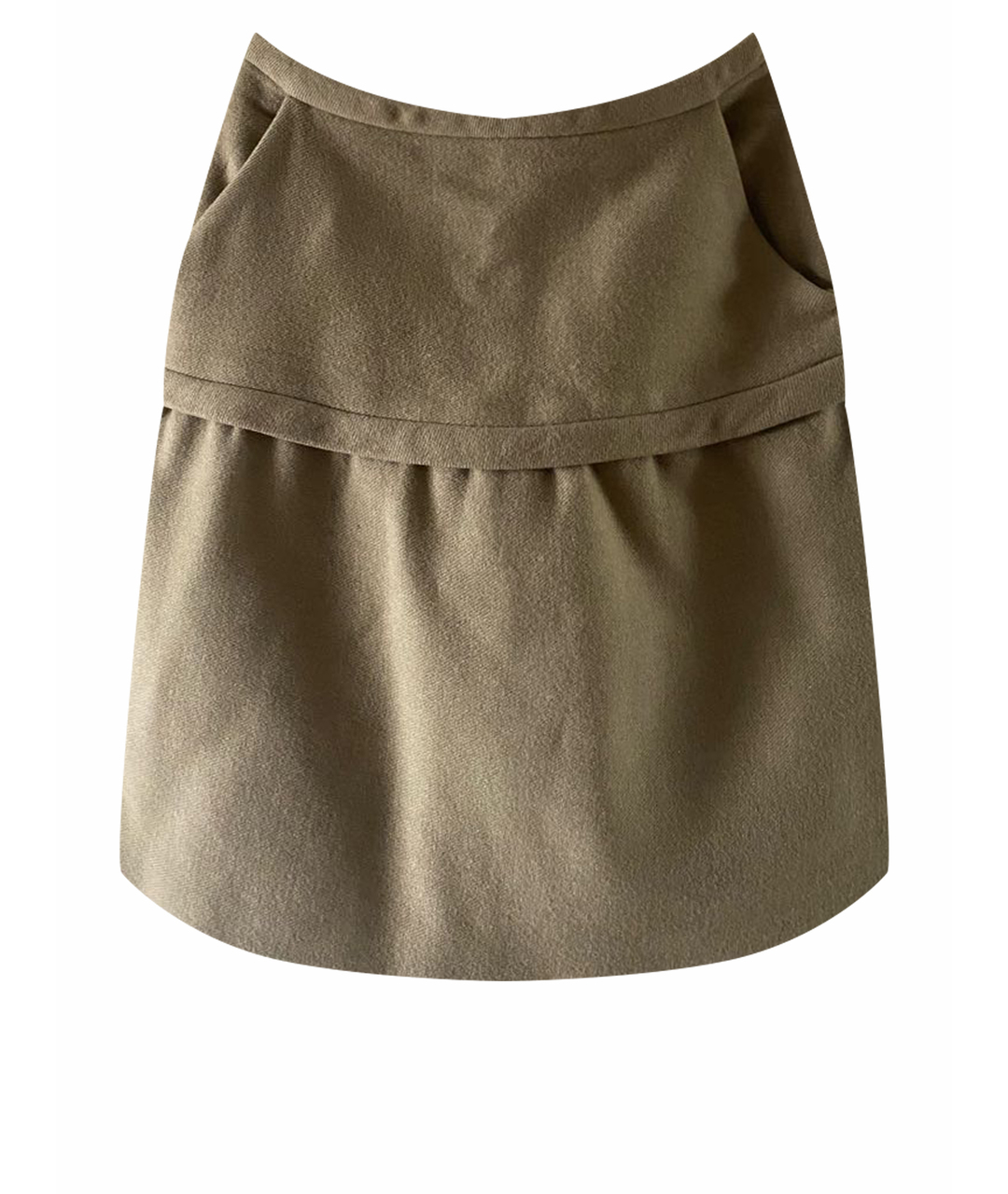 STELLA MCCARTNEY Бежевая шелковая юбка мини, фото 1