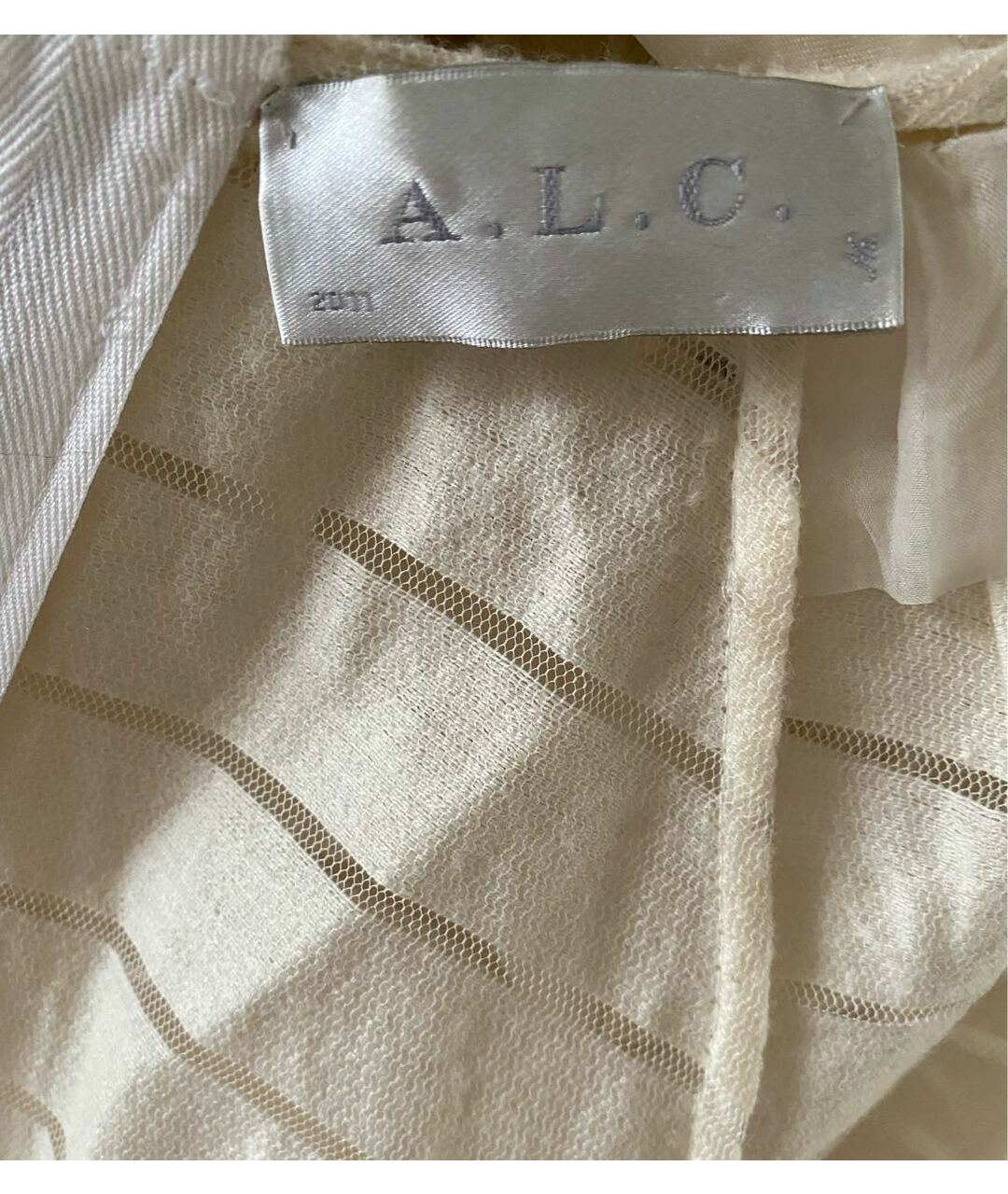 A.L.C. Белое шерстяное повседневное платье, фото 3
