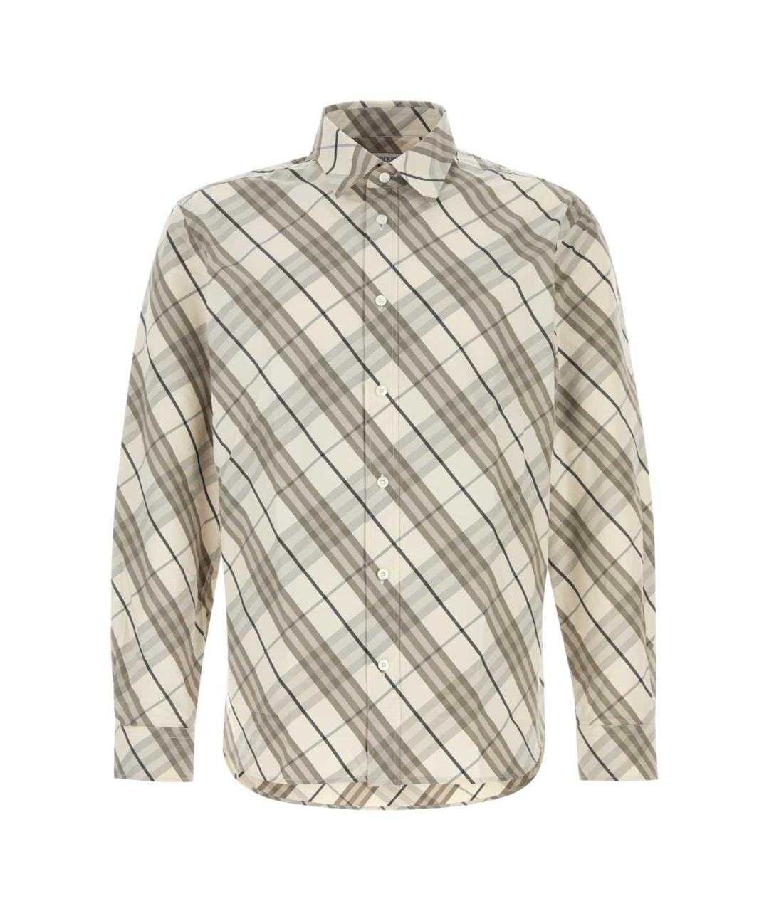 BURBERRY Бежевая хлопковая кэжуал рубашка, фото 1