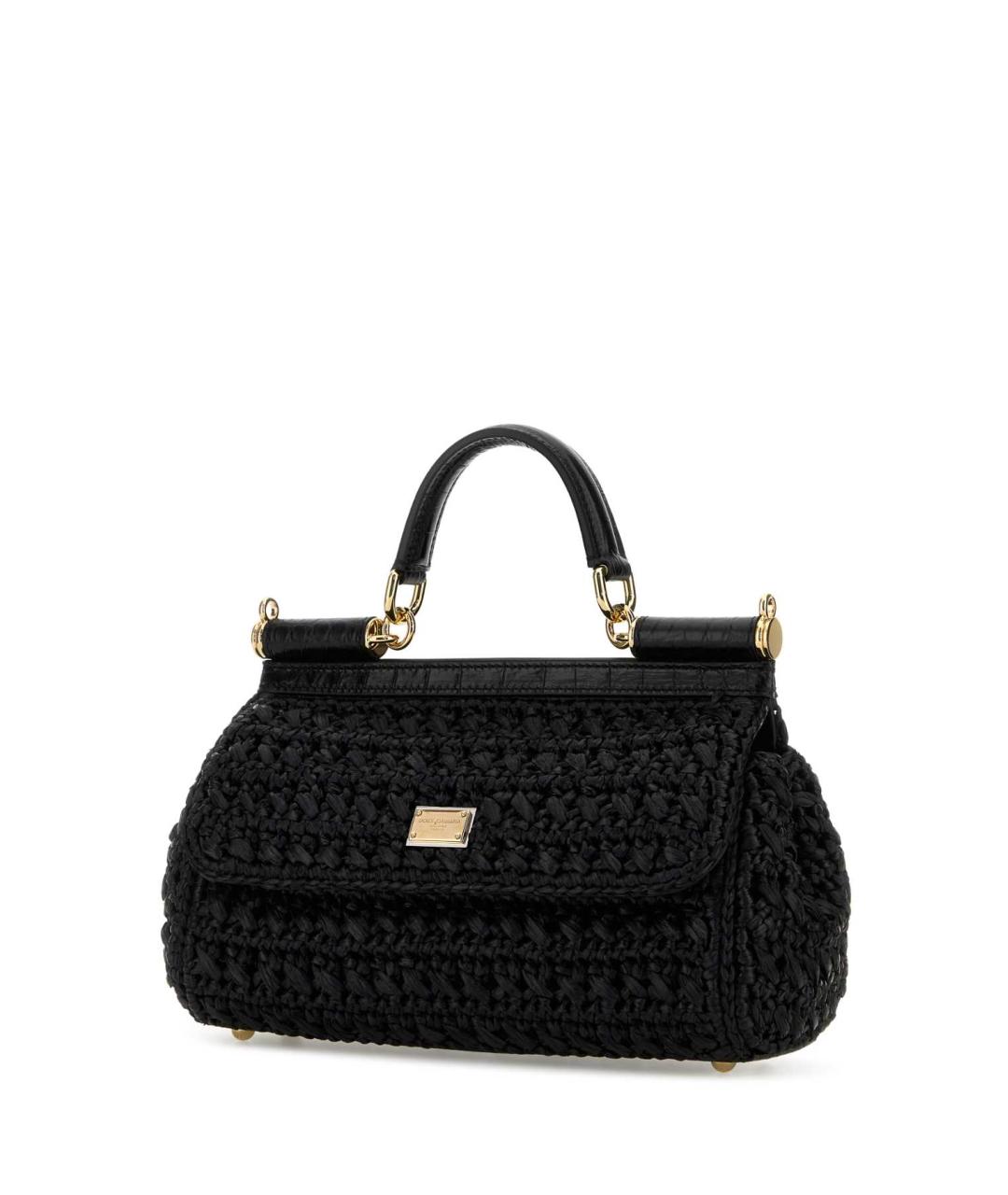 DOLCE&GABBANA Черная сумка с короткими ручками, фото 2