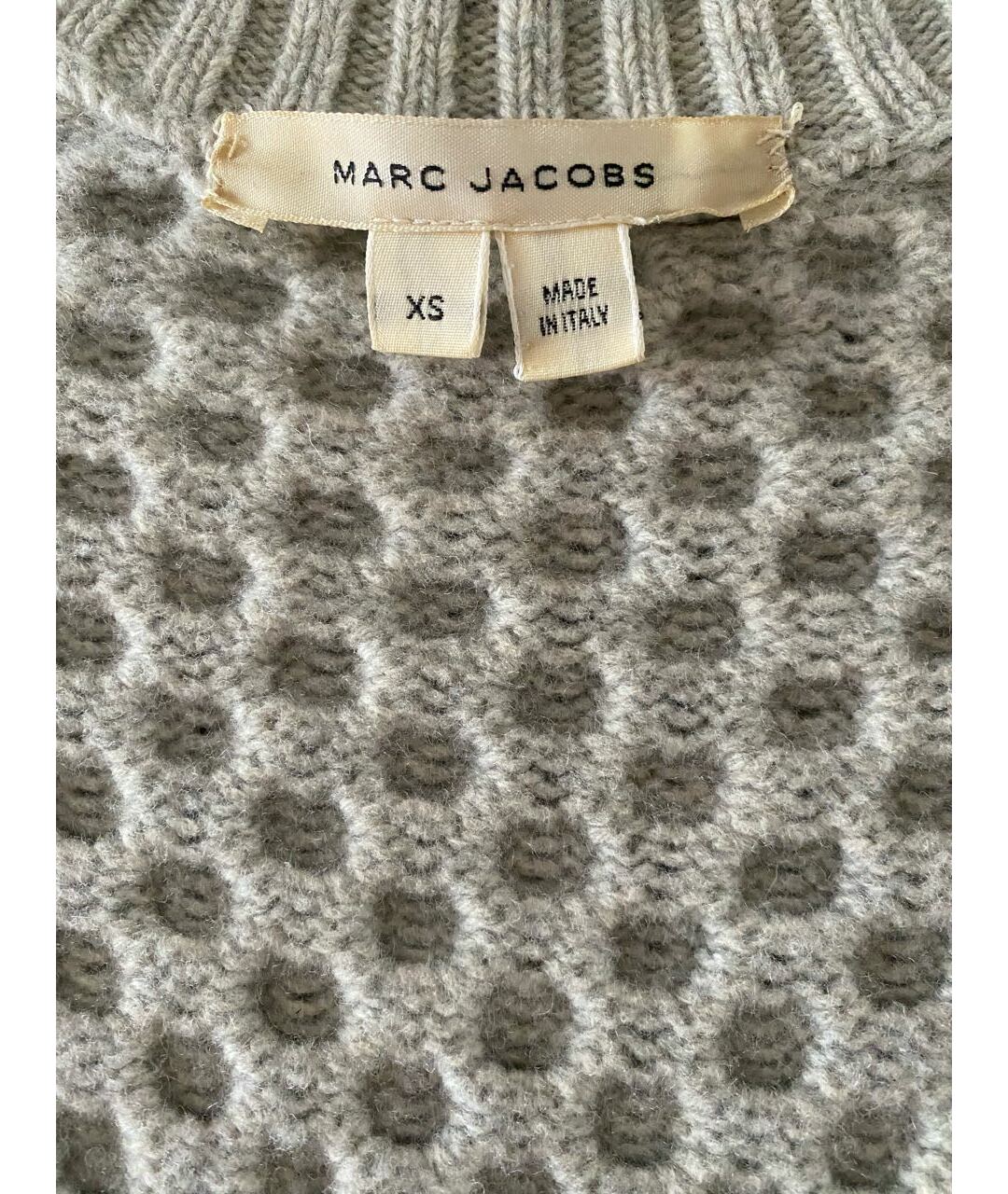 MARC JACOBS Серый шерстяной джемпер / свитер, фото 3