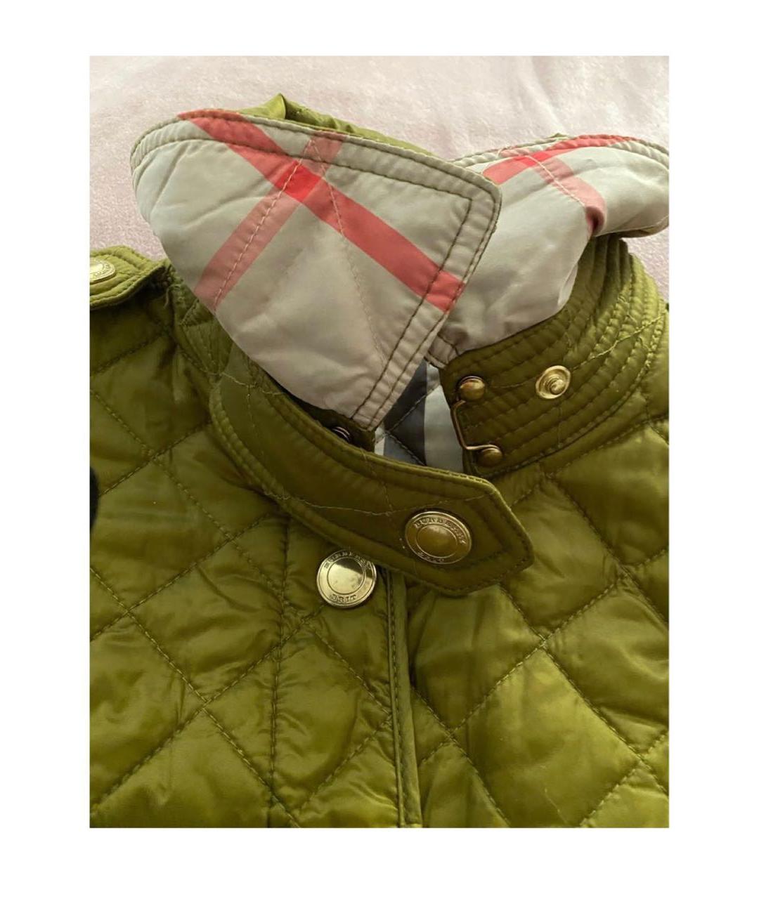 BURBERRY Зеленая куртка, фото 2