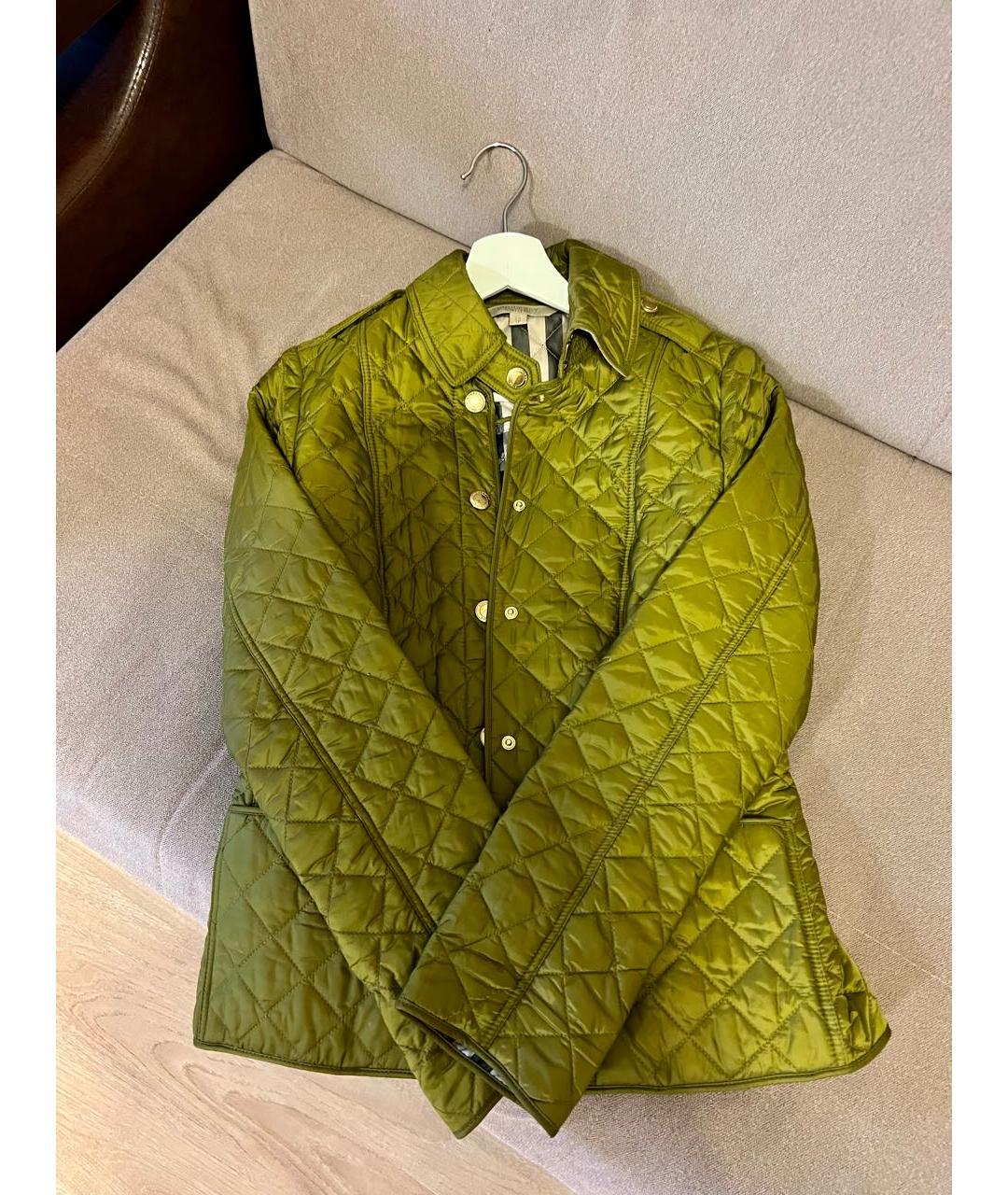 BURBERRY Зеленая куртка, фото 7