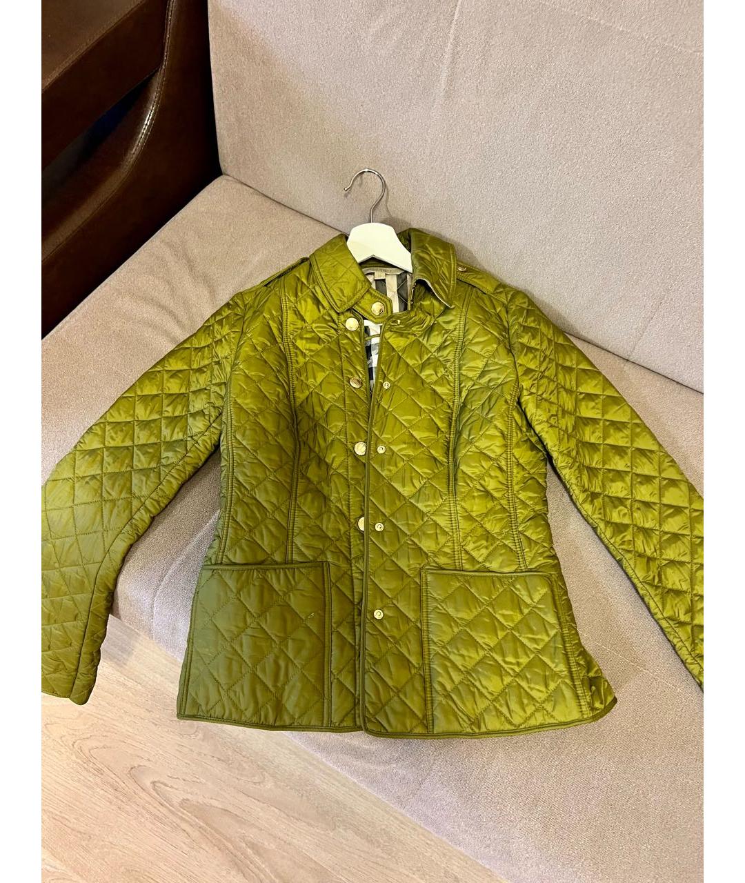 BURBERRY Зеленая куртка, фото 6