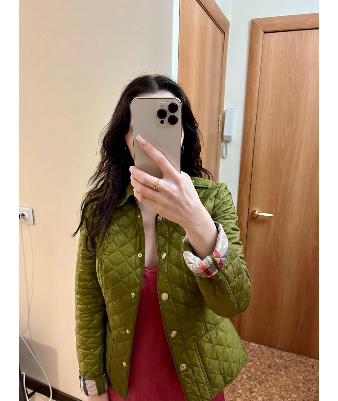 BURBERRY Зеленая куртка, фото 8