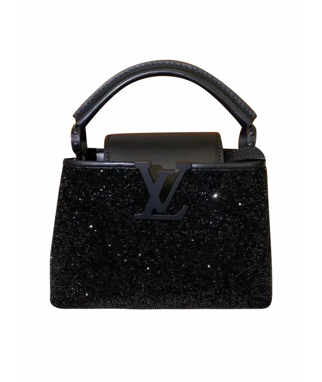 LOUIS VUITTON Черная сумка с короткими ручками, фото 1