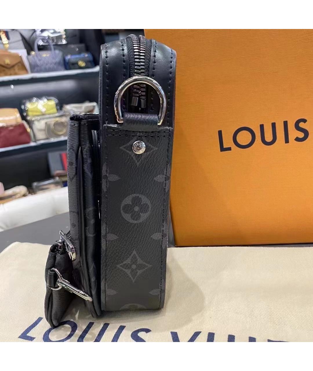 LOUIS VUITTON Черная сумка на плечо, фото 6
