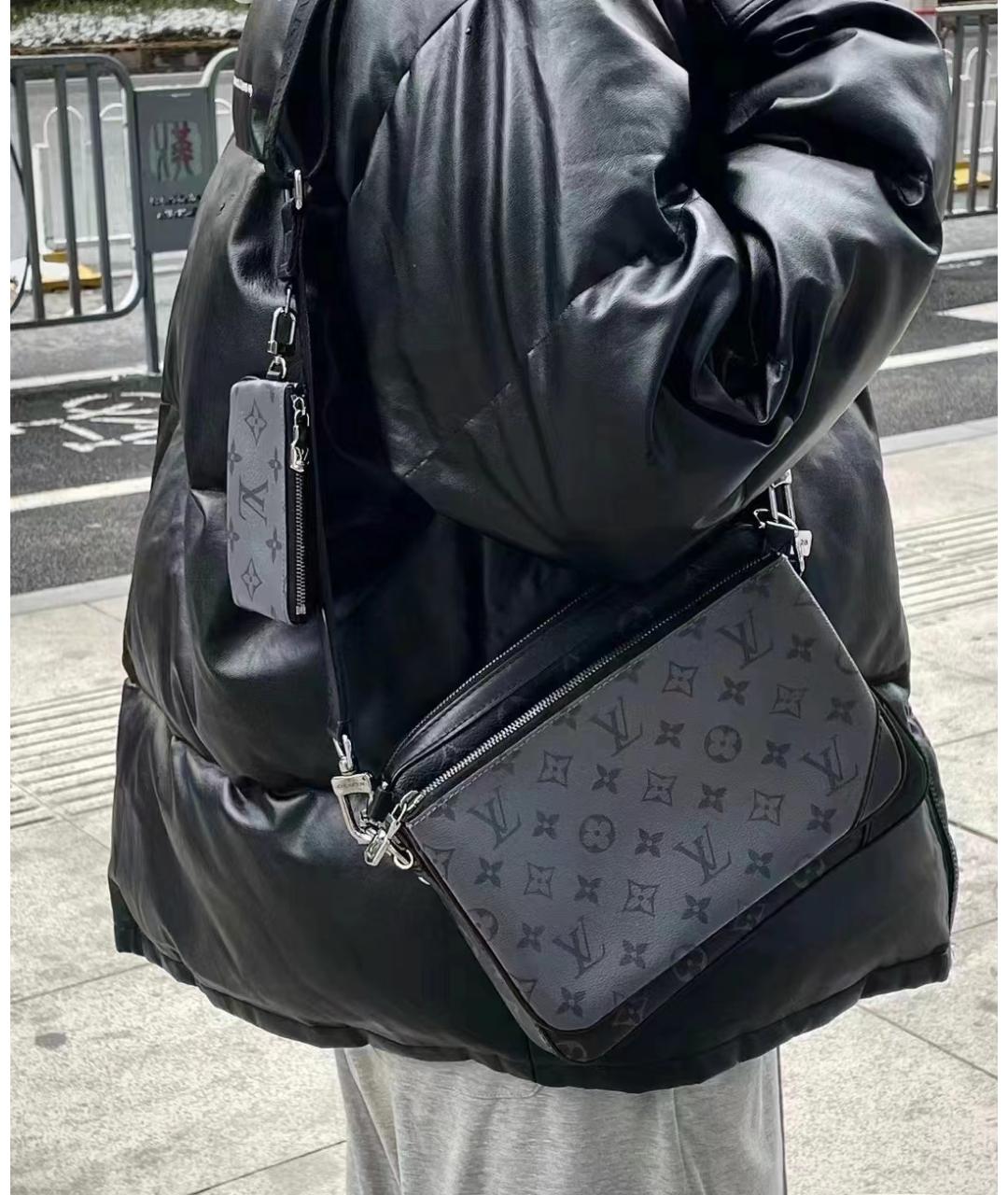 LOUIS VUITTON Черная сумка на плечо, фото 5