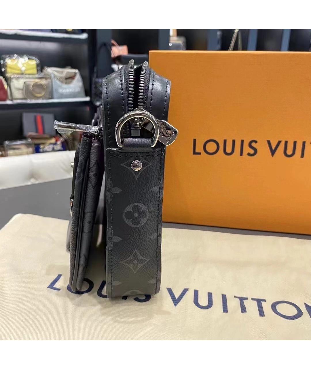 LOUIS VUITTON Черная сумка на плечо, фото 7