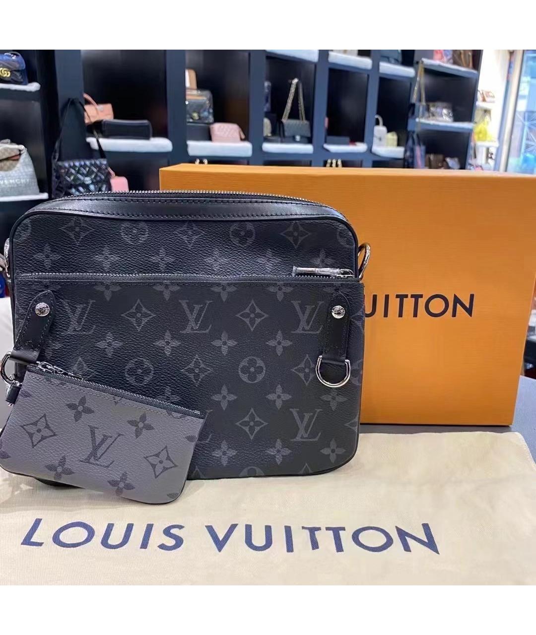 LOUIS VUITTON Черная сумка на плечо, фото 3