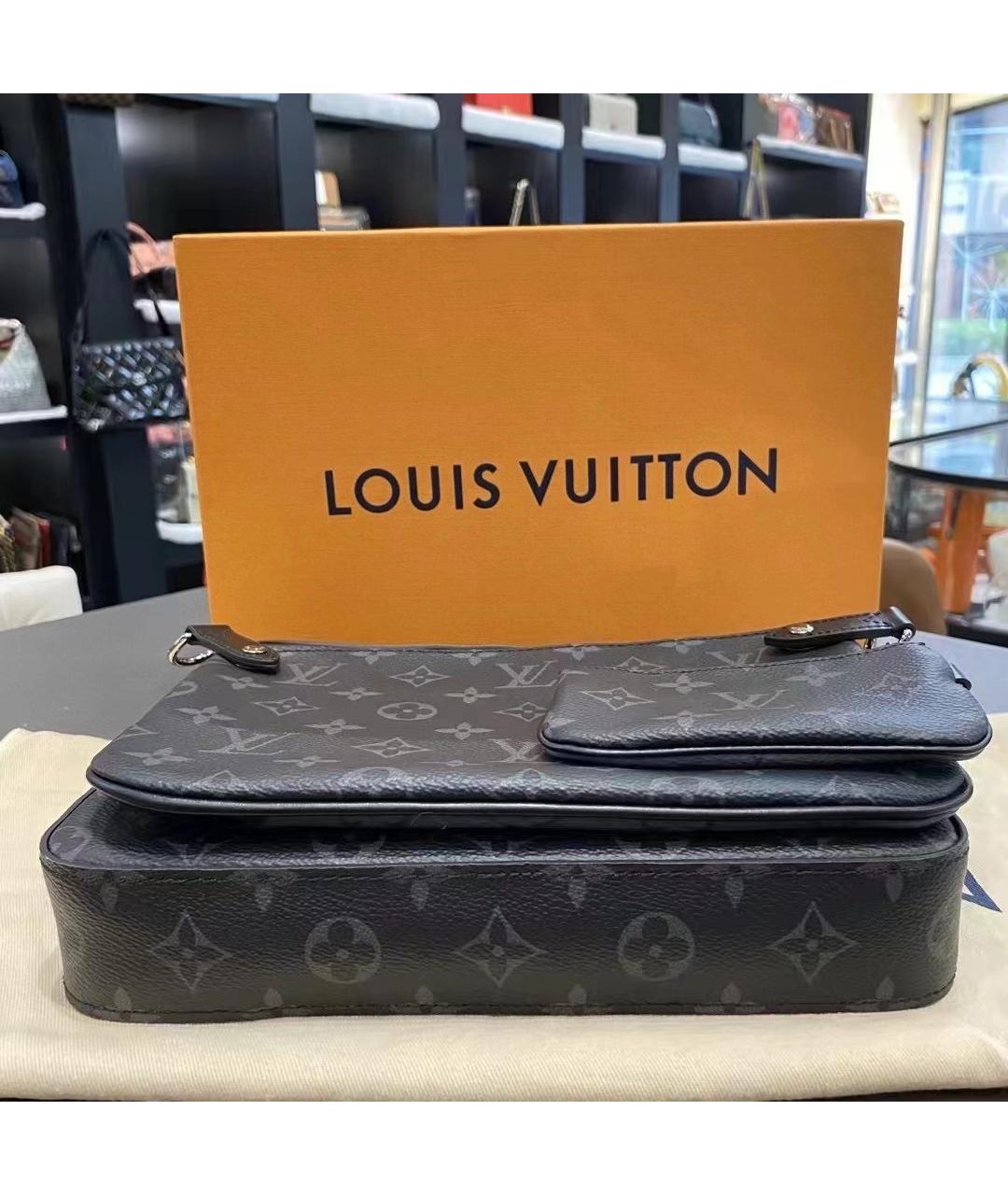 LOUIS VUITTON Черная сумка на плечо, фото 4