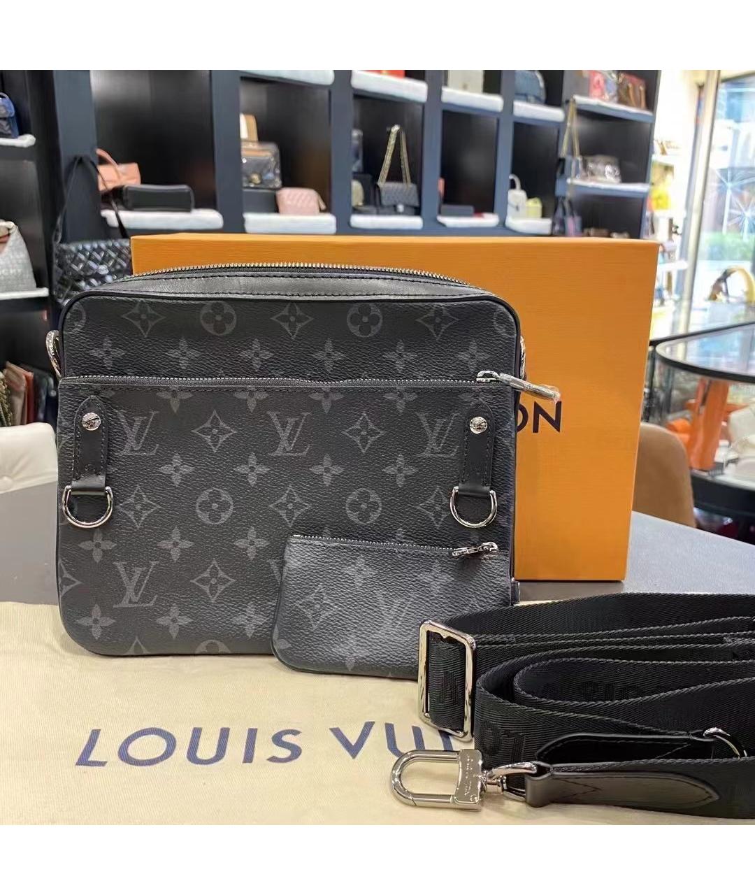LOUIS VUITTON Черная сумка на плечо, фото 8