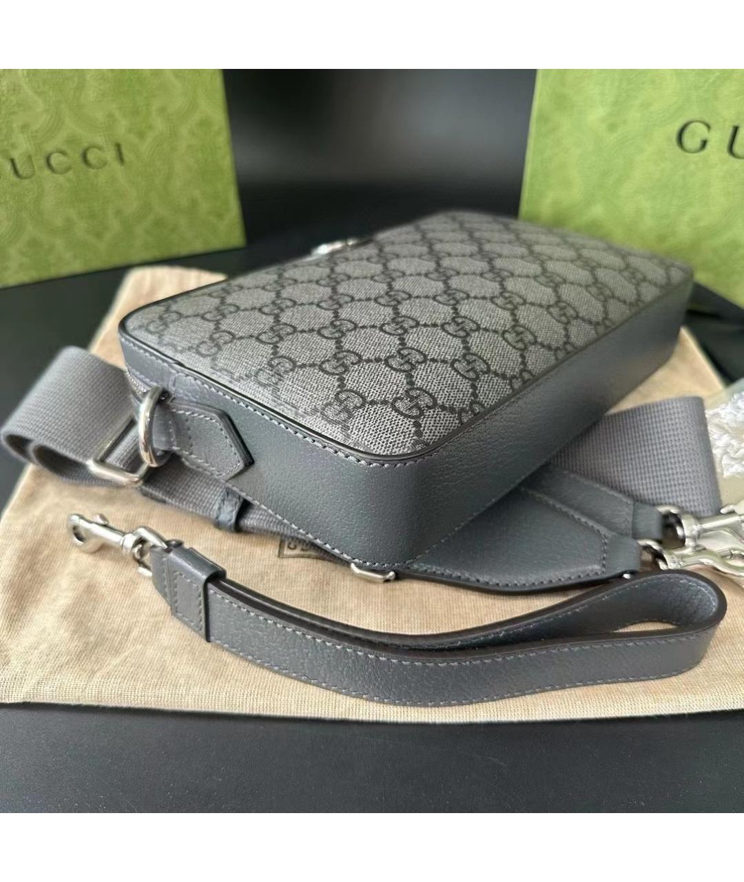 GUCCI Серая сумка через плечо, фото 4