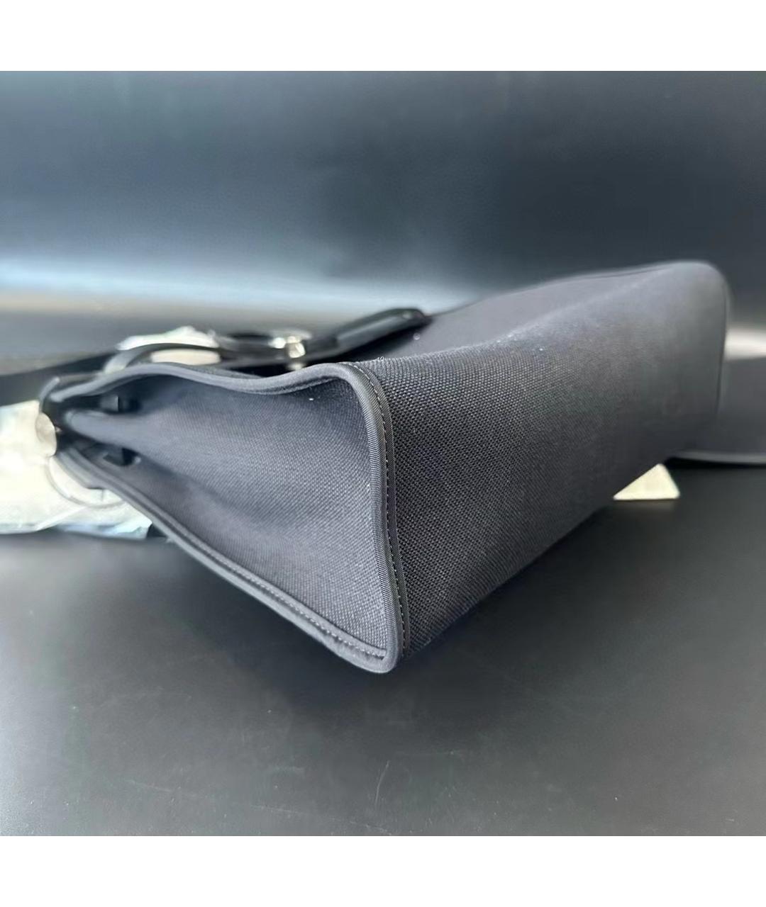 HERMES Черная сумка с короткими ручками, фото 4