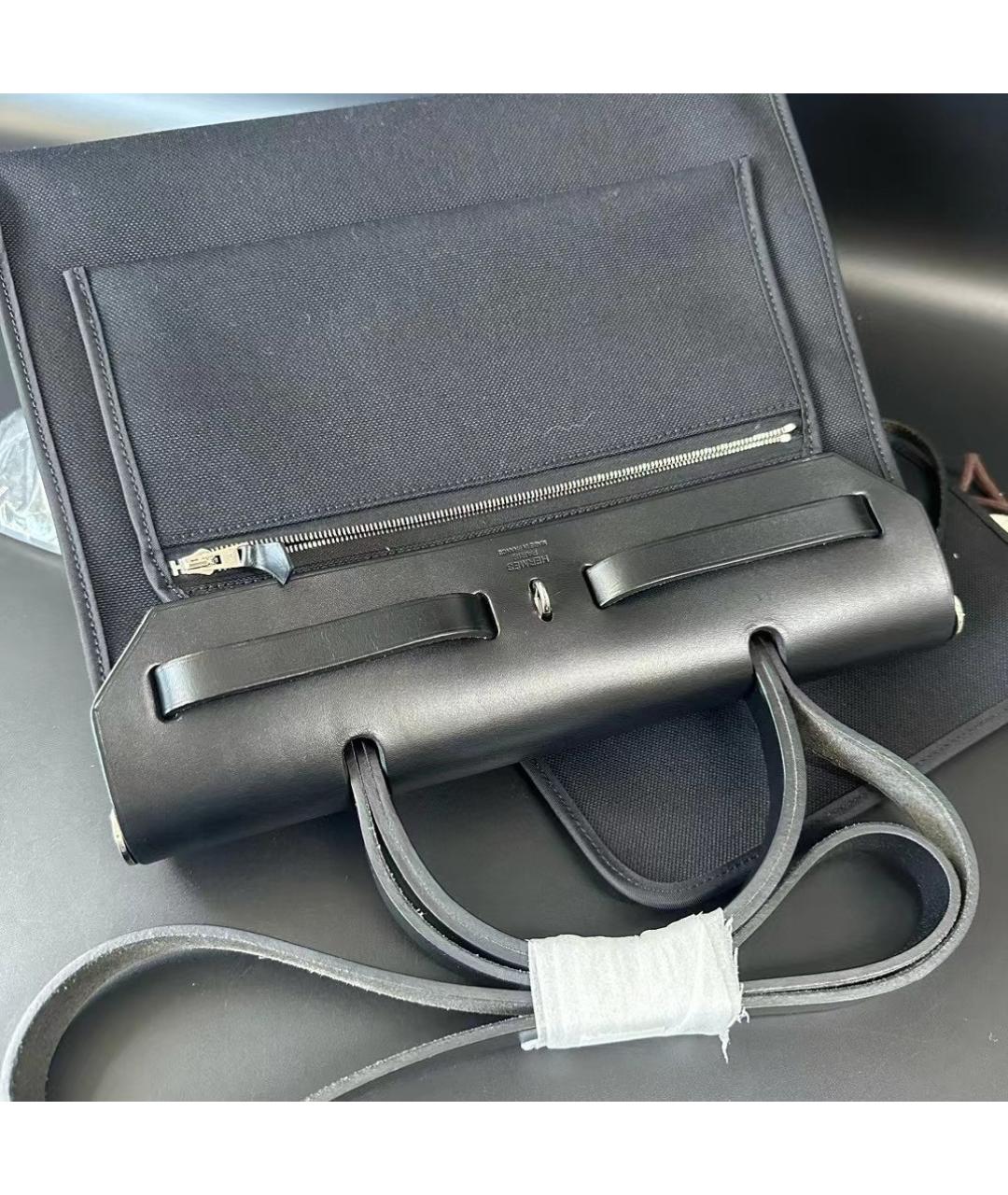 HERMES Черная сумка с короткими ручками, фото 6