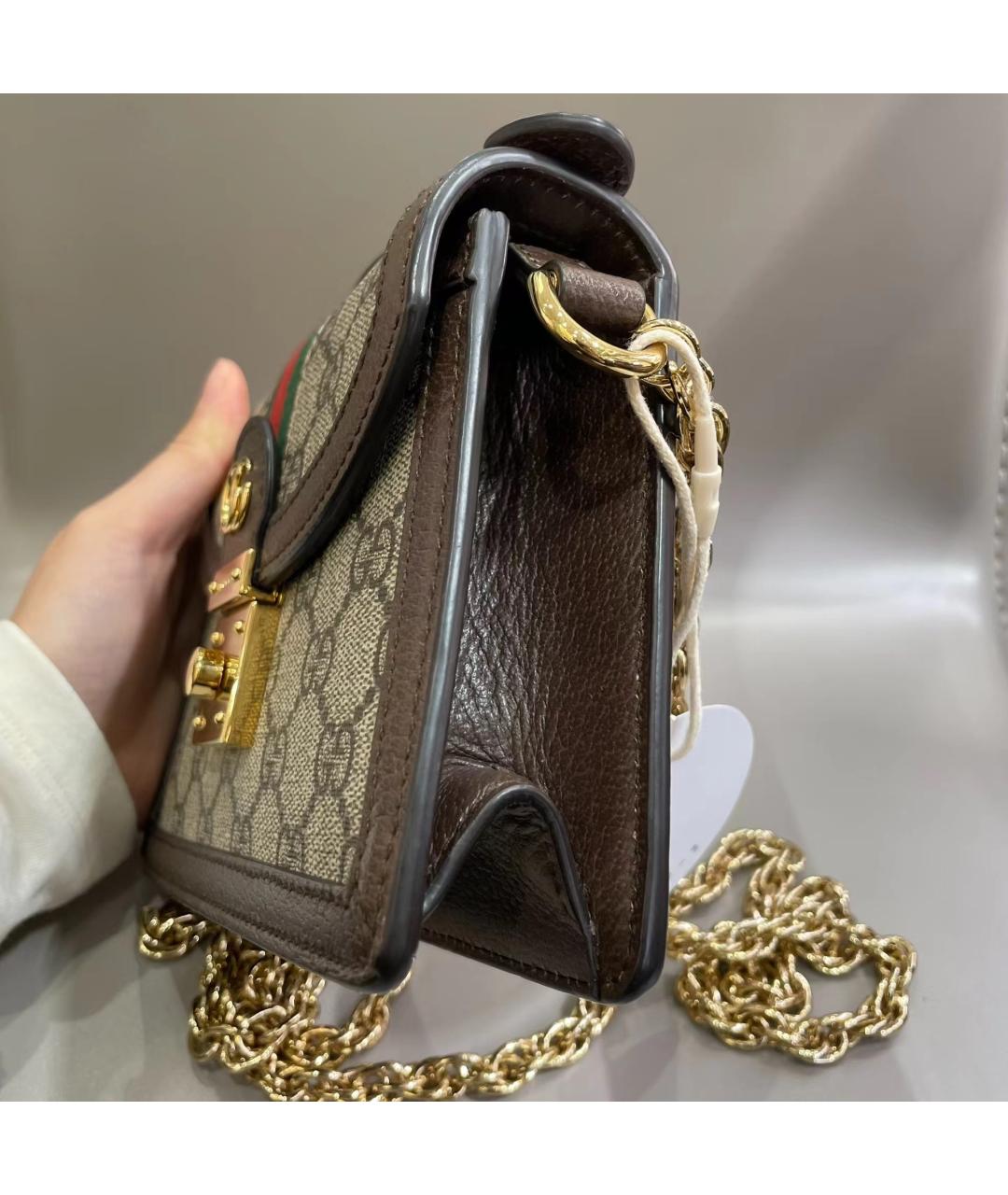 GUCCI Коричневая сумка через плечо, фото 4