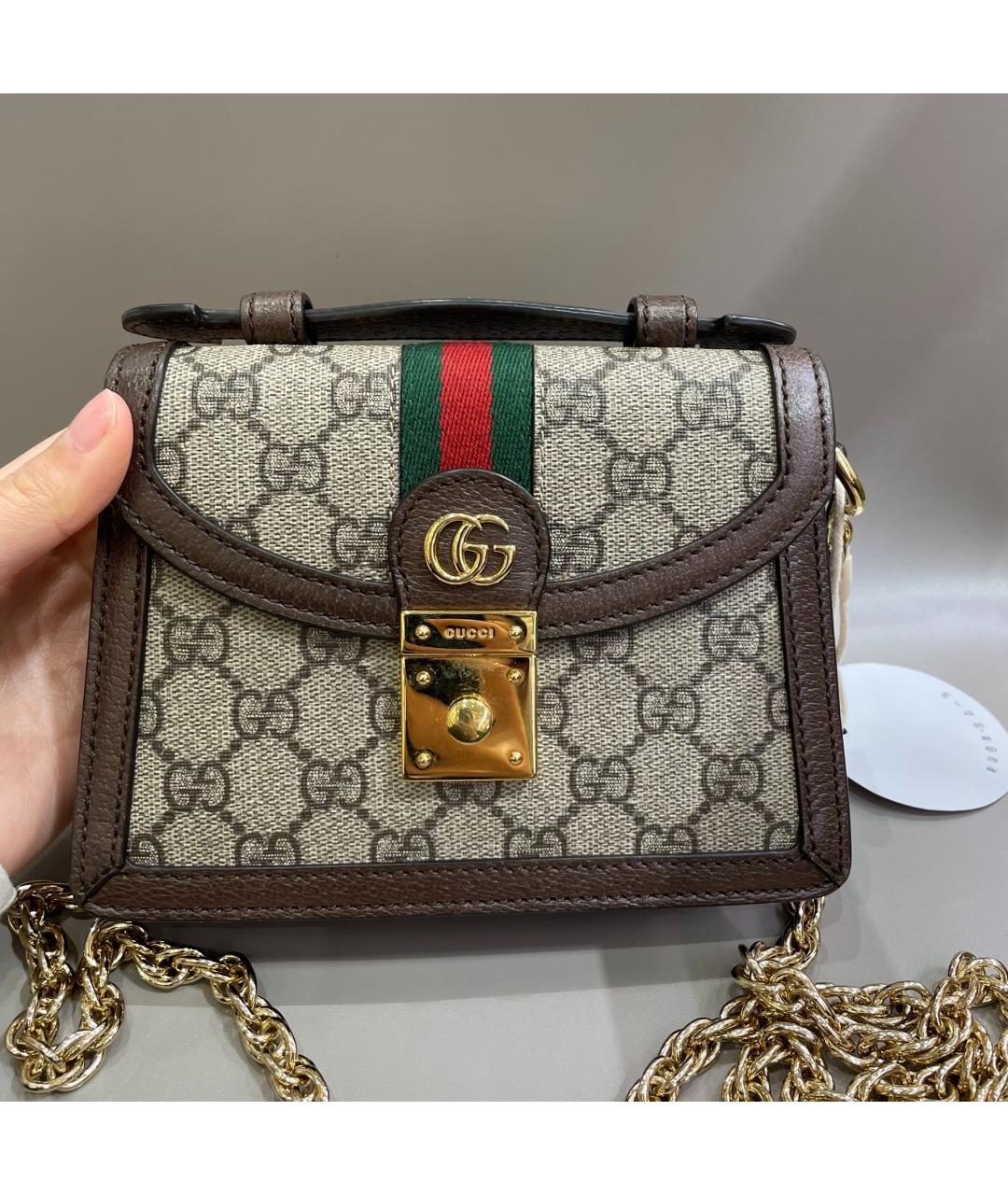 GUCCI Коричневая сумка через плечо, фото 9