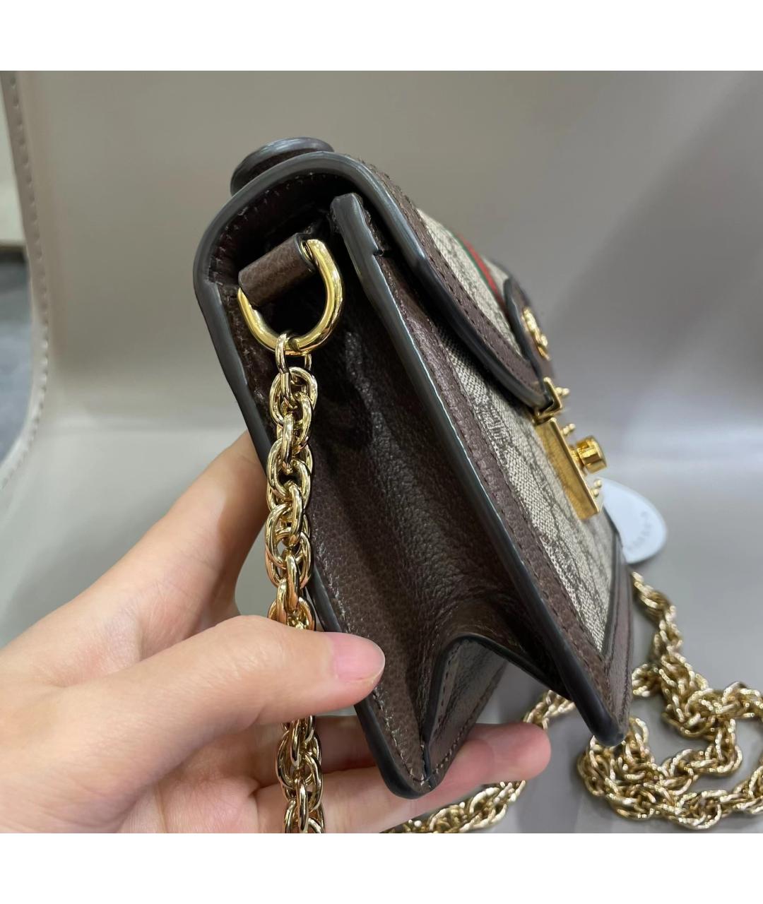 GUCCI Коричневая сумка через плечо, фото 3