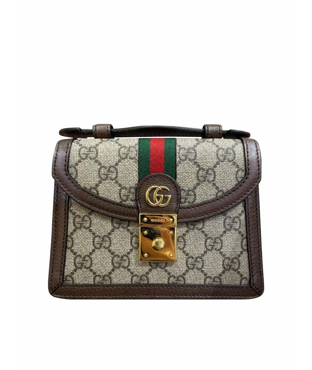 GUCCI Коричневая сумка через плечо, фото 1