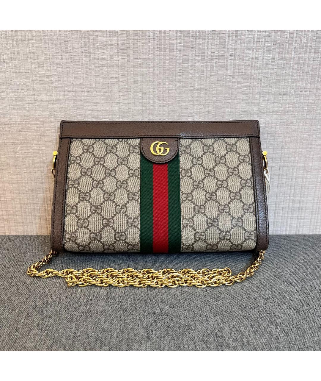 GUCCI Коричневая сумка через плечо, фото 9