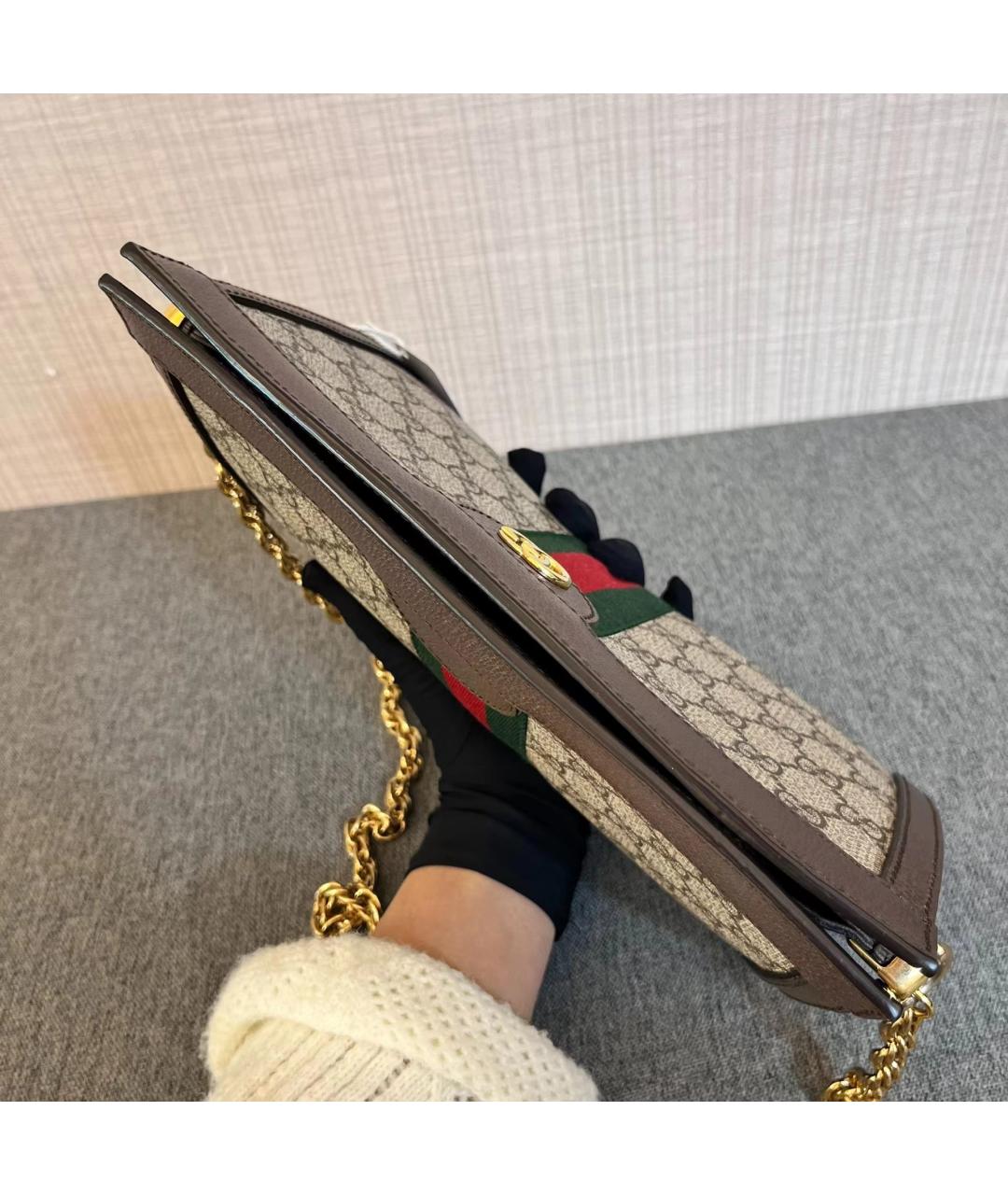 GUCCI Коричневая сумка через плечо, фото 6