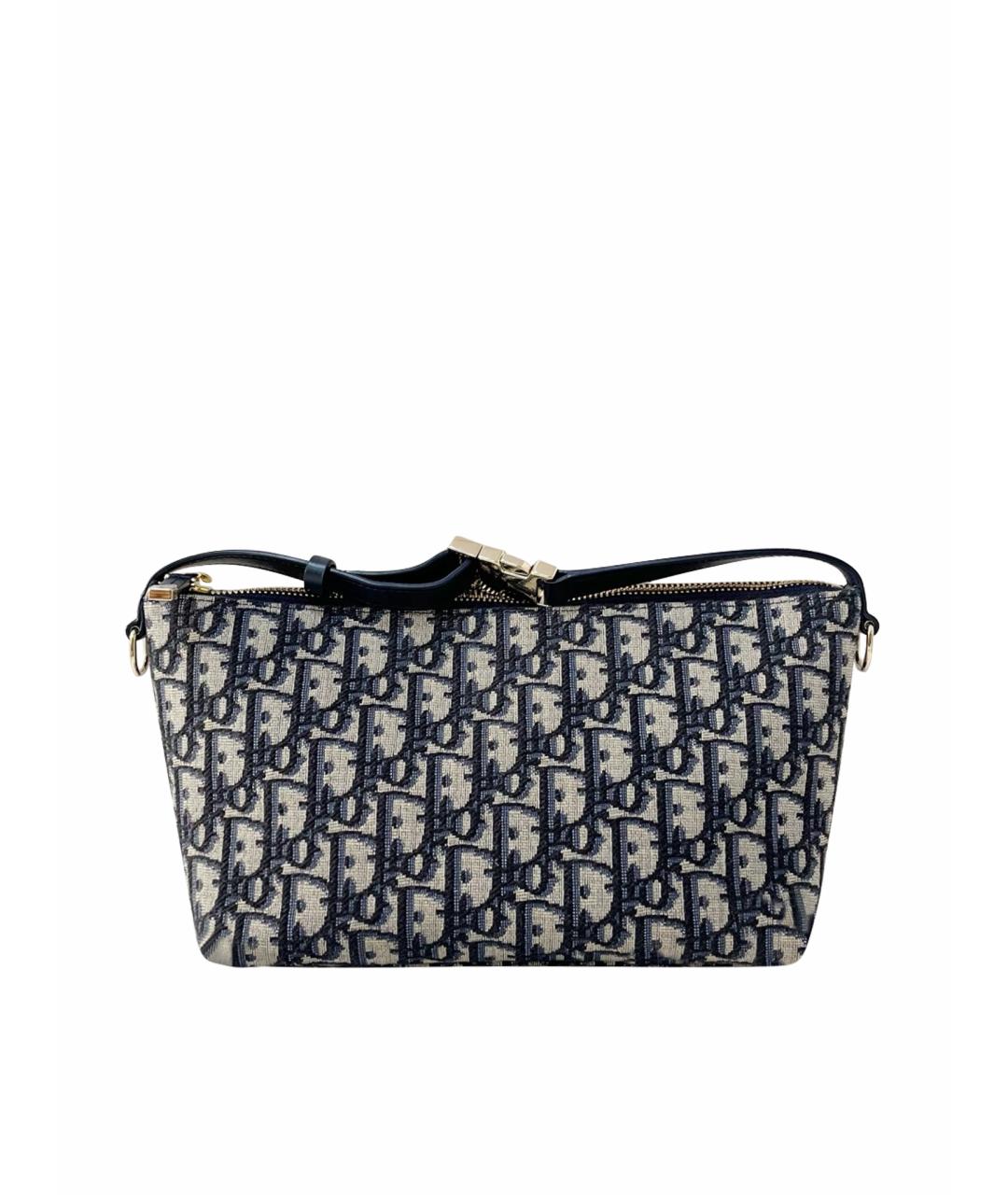 CHRISTIAN DIOR Голубая деним сумка через плечо, фото 1