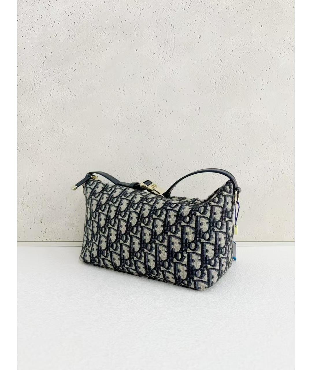 CHRISTIAN DIOR Голубая деним сумка через плечо, фото 4