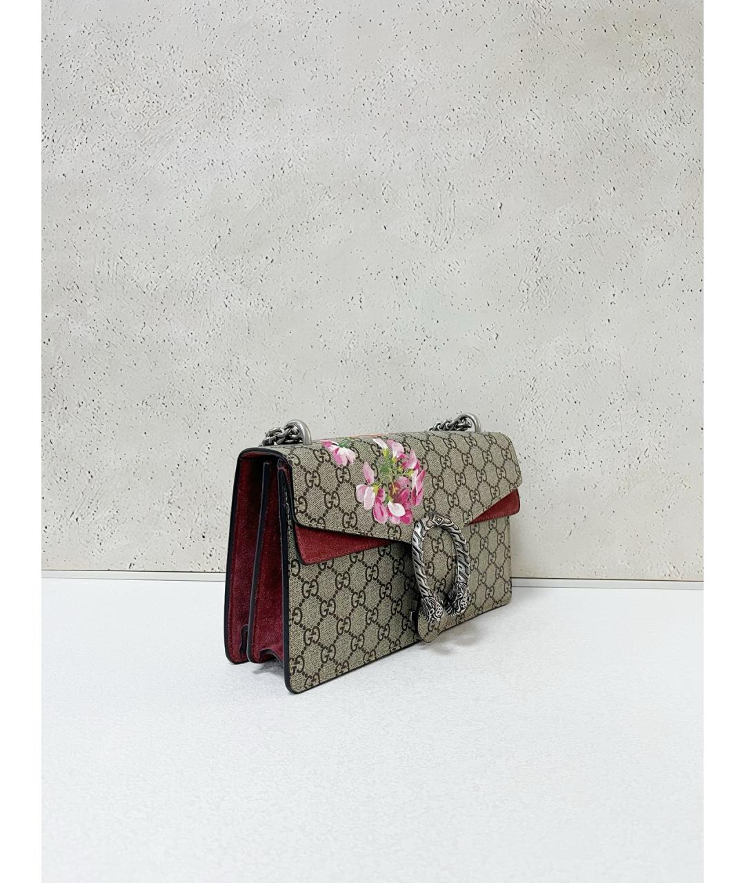 GUCCI Коричневая деним сумка через плечо, фото 3