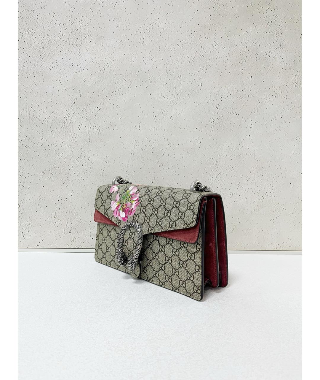 GUCCI Коричневая деним сумка через плечо, фото 4