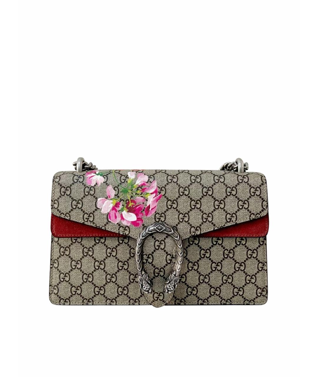 GUCCI Коричневая деним сумка через плечо, фото 1