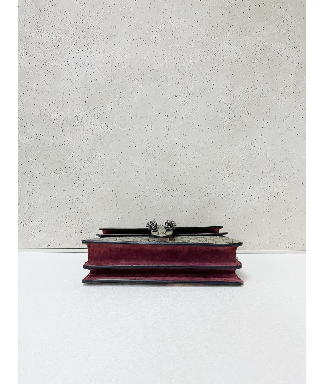 GUCCI Коричневая деним сумка через плечо, фото 5