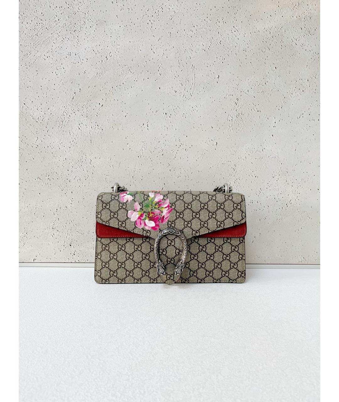 GUCCI Коричневая деним сумка через плечо, фото 7