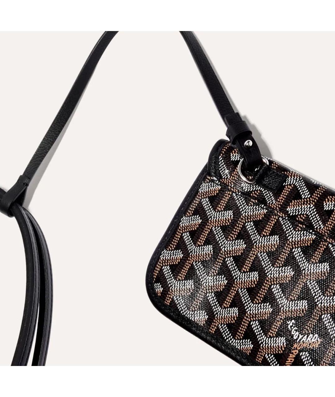 GOYARD Черная кожаная сумка тоут, фото 6