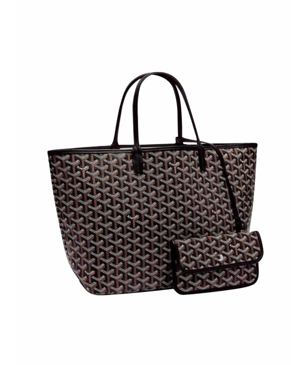 GOYARD Черная кожаная сумка тоут, фото 1