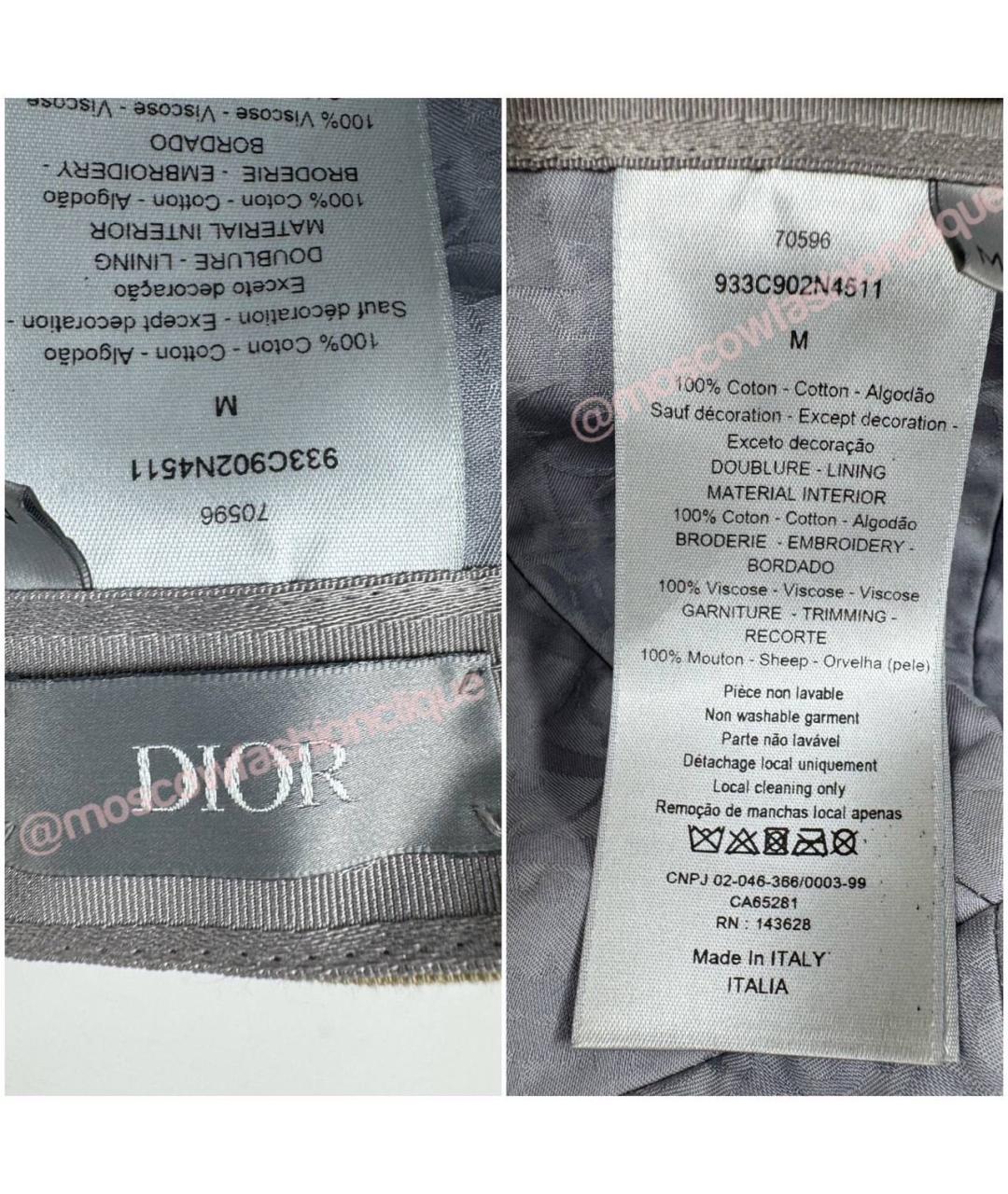 CHRISTIAN DIOR Бежевая хлопковая кепка/бейсболка, фото 4