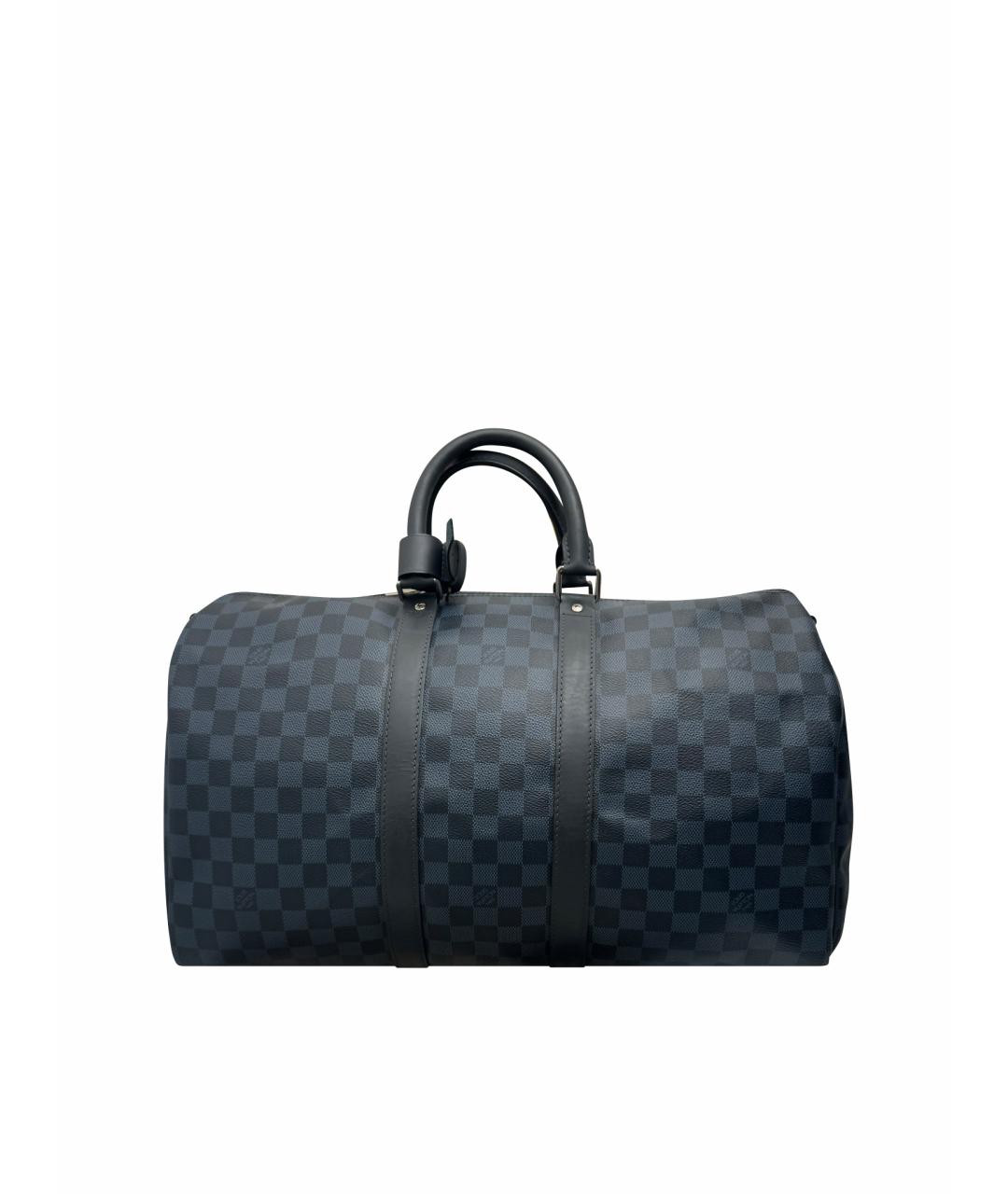 LOUIS VUITTON Синяя кожаная дорожная/спортивная сумка, фото 1