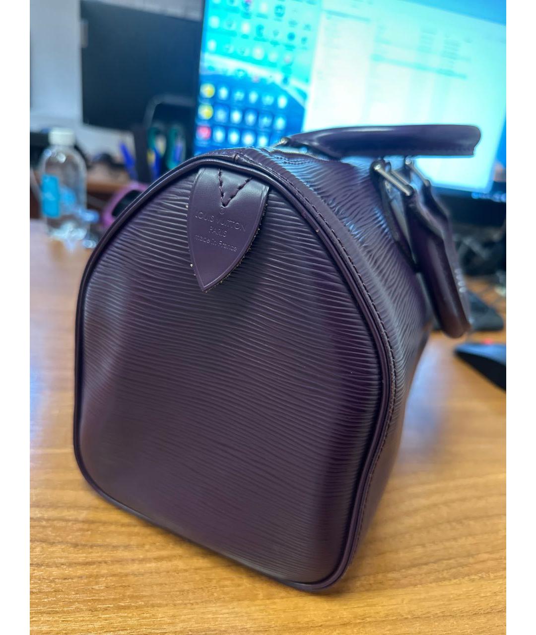 LOUIS VUITTON Бордовая сумка с короткими ручками, фото 2