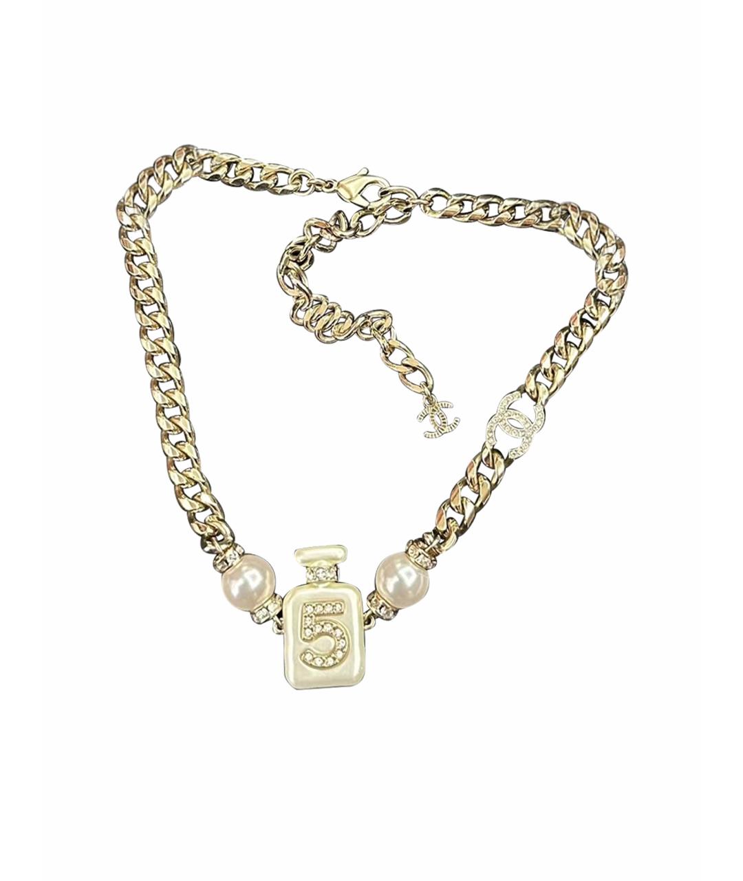 CHANEL Белое колье, фото 1