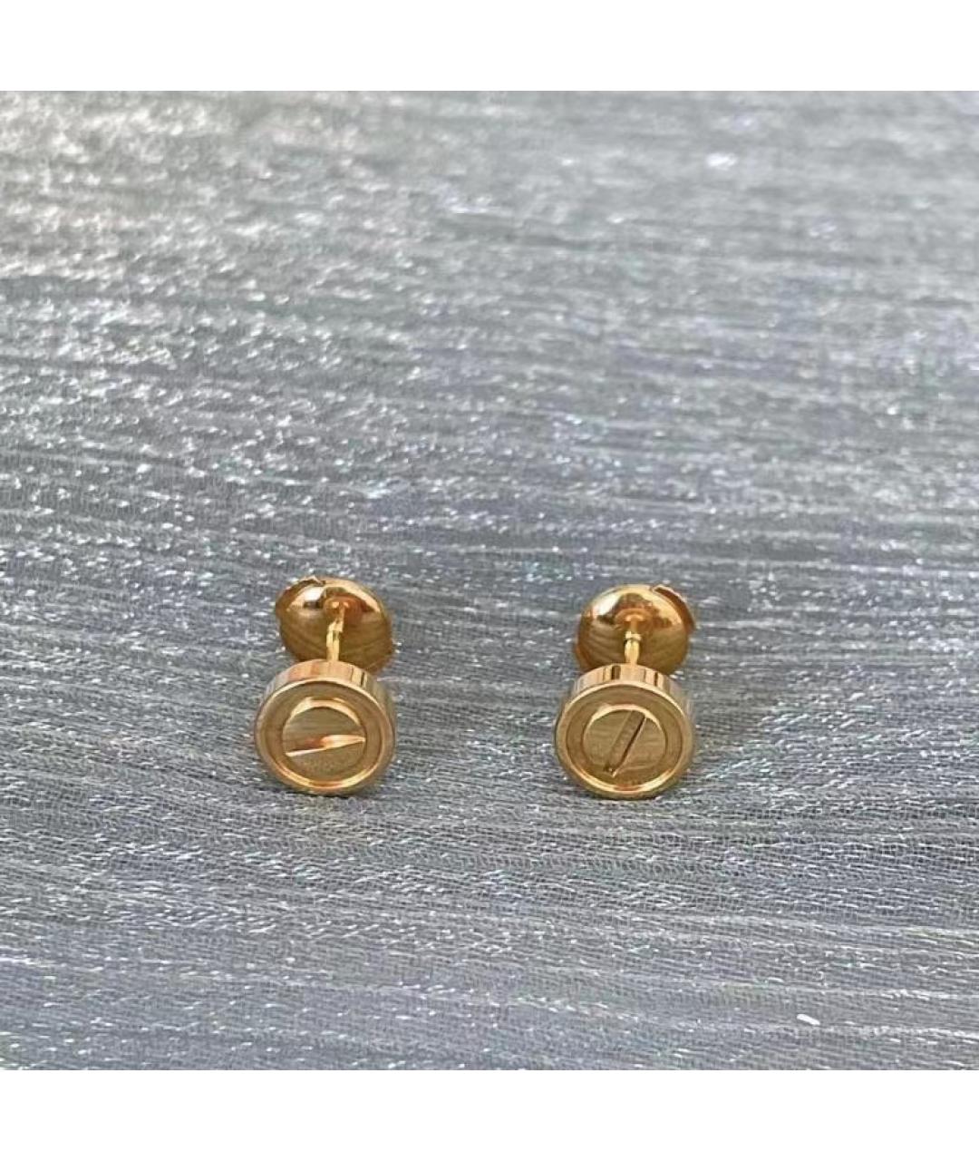 CARTIER Золотые серьги из желтого золота, фото 3