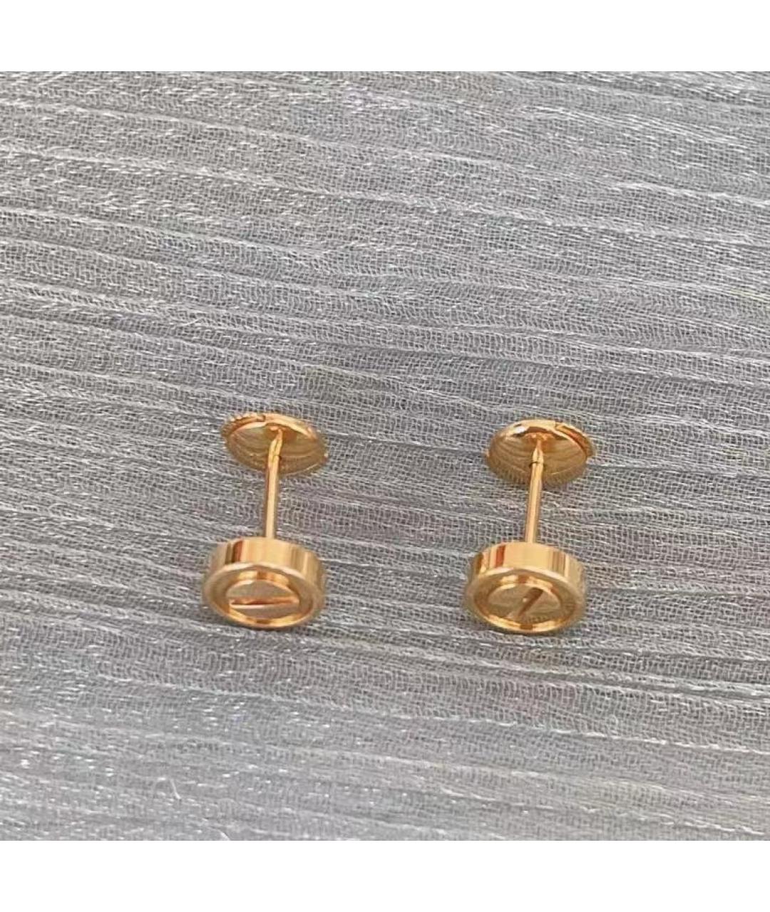 CARTIER Золотые серьги из желтого золота, фото 2