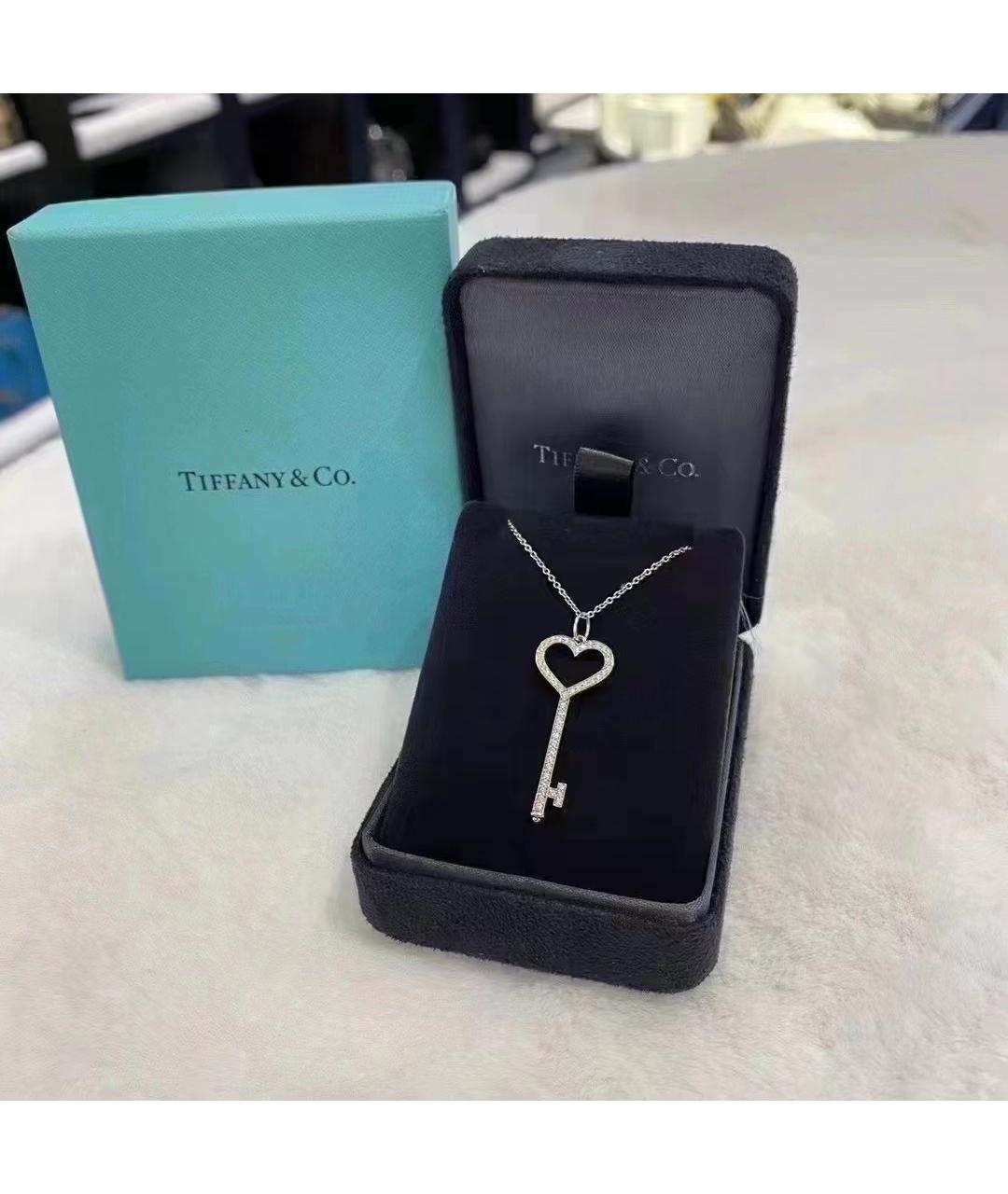 TIFFANY&CO Серебряное платиновое колье, фото 7