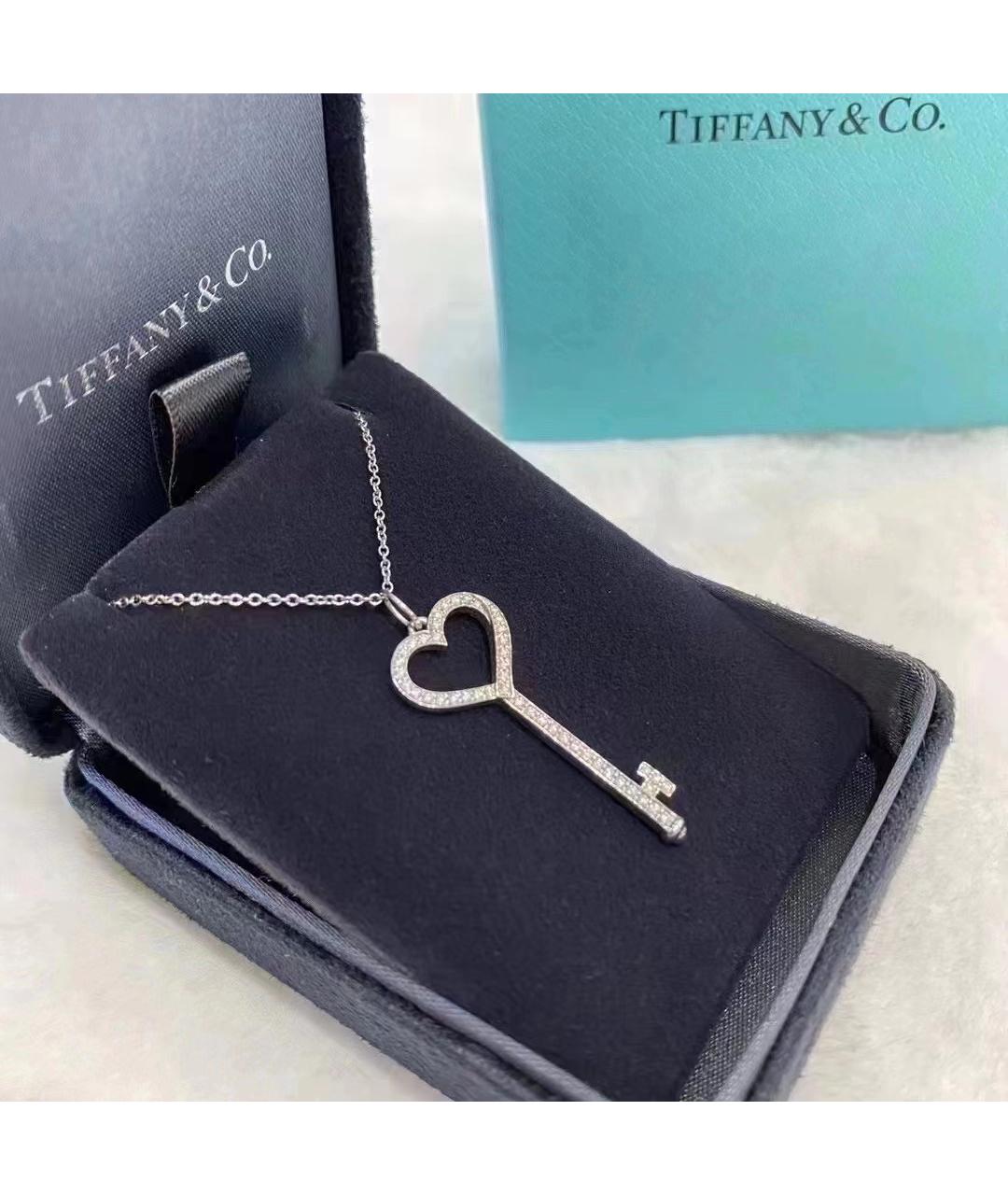 TIFFANY&CO Серебряное платиновое колье, фото 4