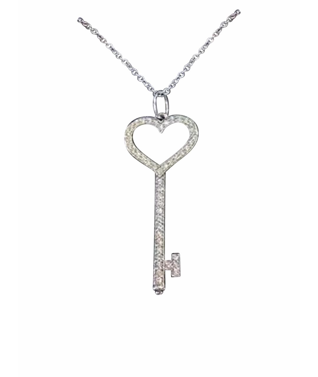 TIFFANY&CO Серебряное платиновое колье, фото 1