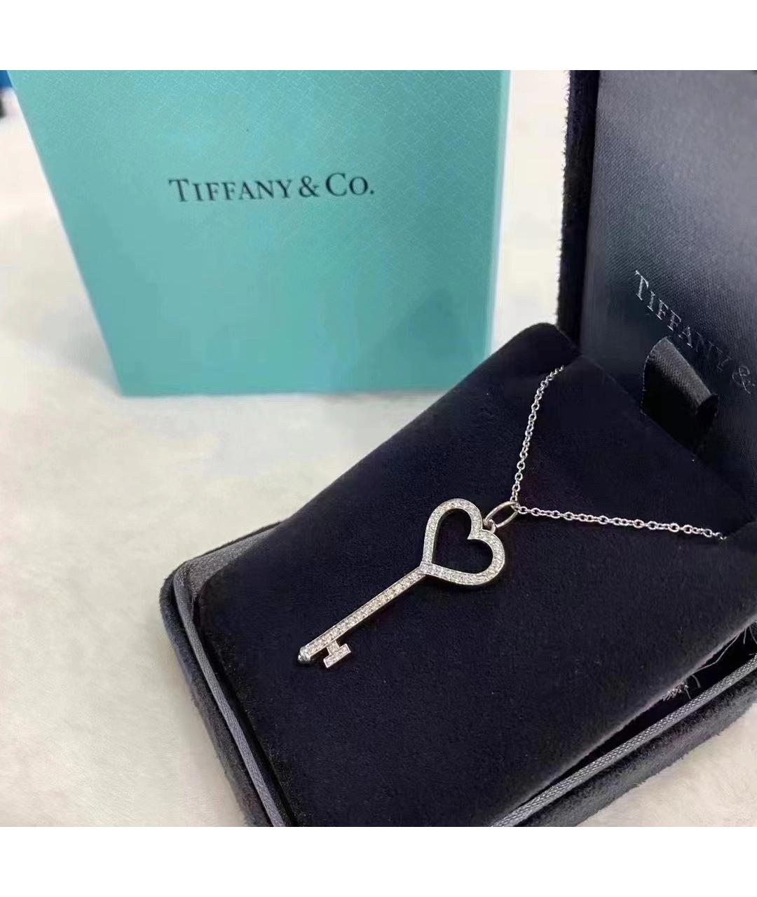 TIFFANY&CO Серебряное платиновое колье, фото 3
